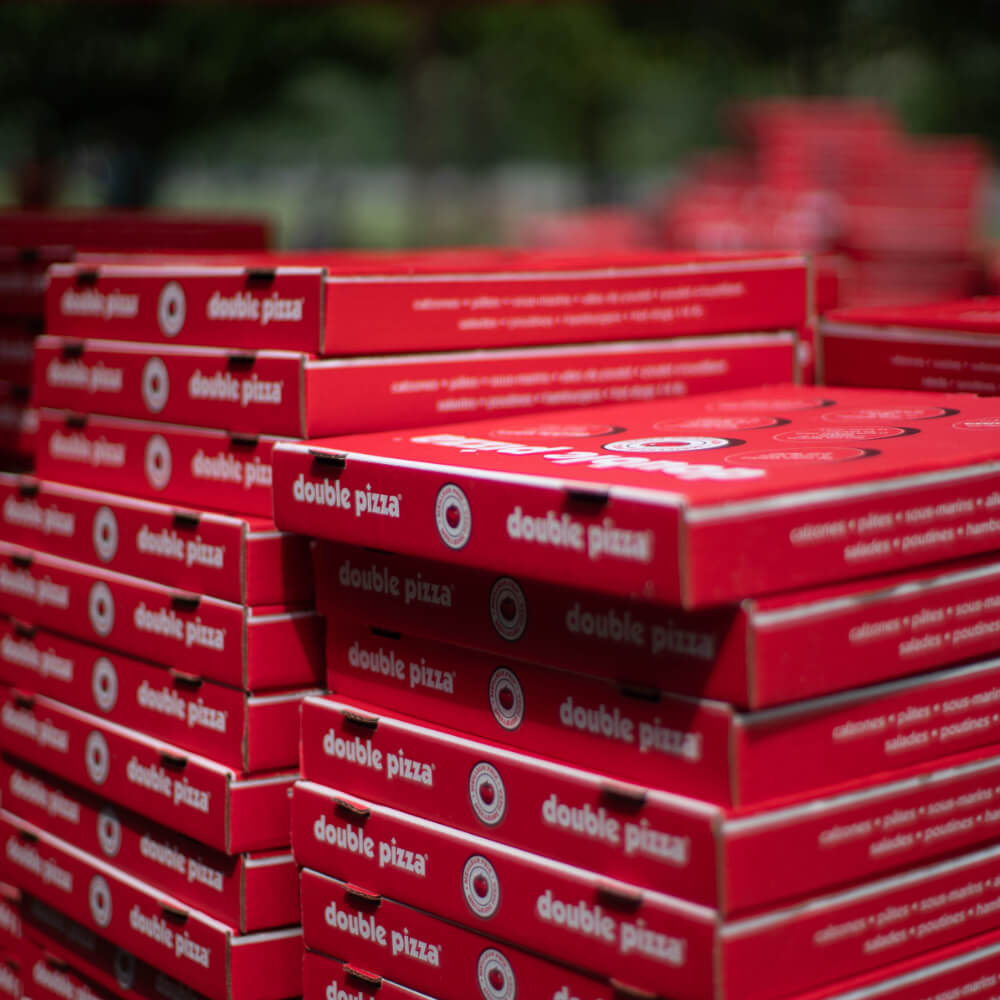 Double Pizza Boxes