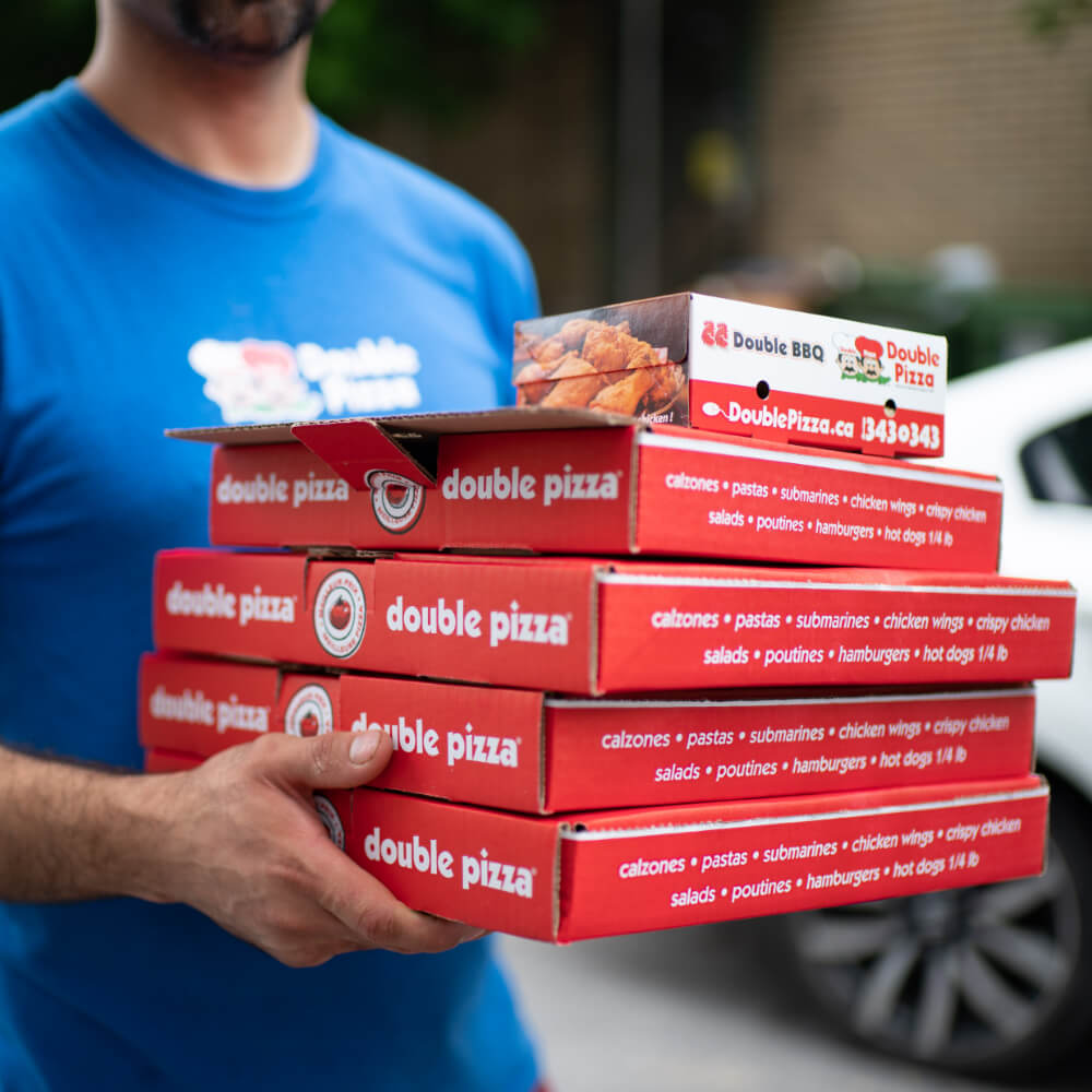 Double Pizza Boxes